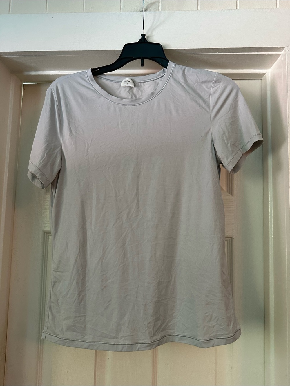 Wilfred Light Gray Crew Neck Short Sleeve Tee